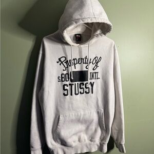 Stussy White Mens Hoodie (XL)